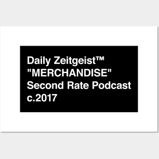 Daily Zeitgeist "MERCHANDISE" White - Pocket Posters and Art